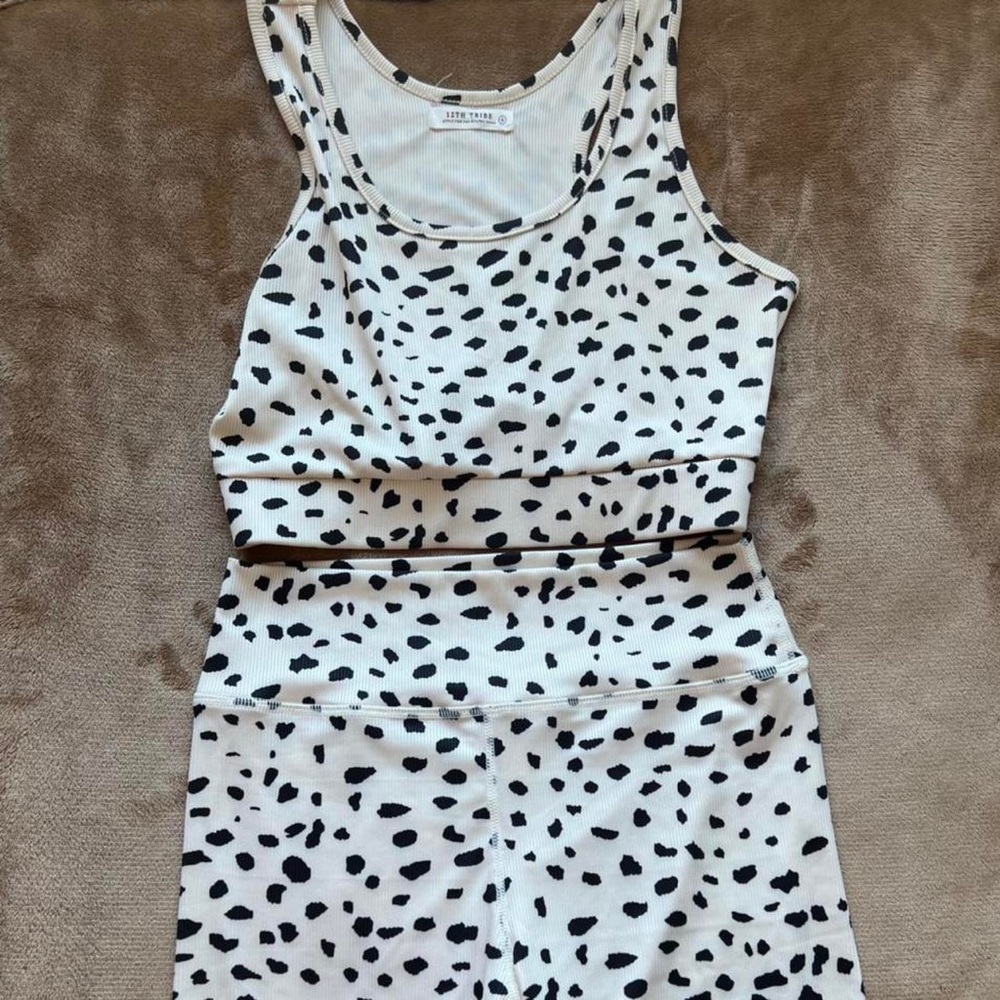 Biker short and top matching set